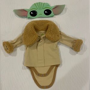 Star Wars baby yoda costume 0-3 mo